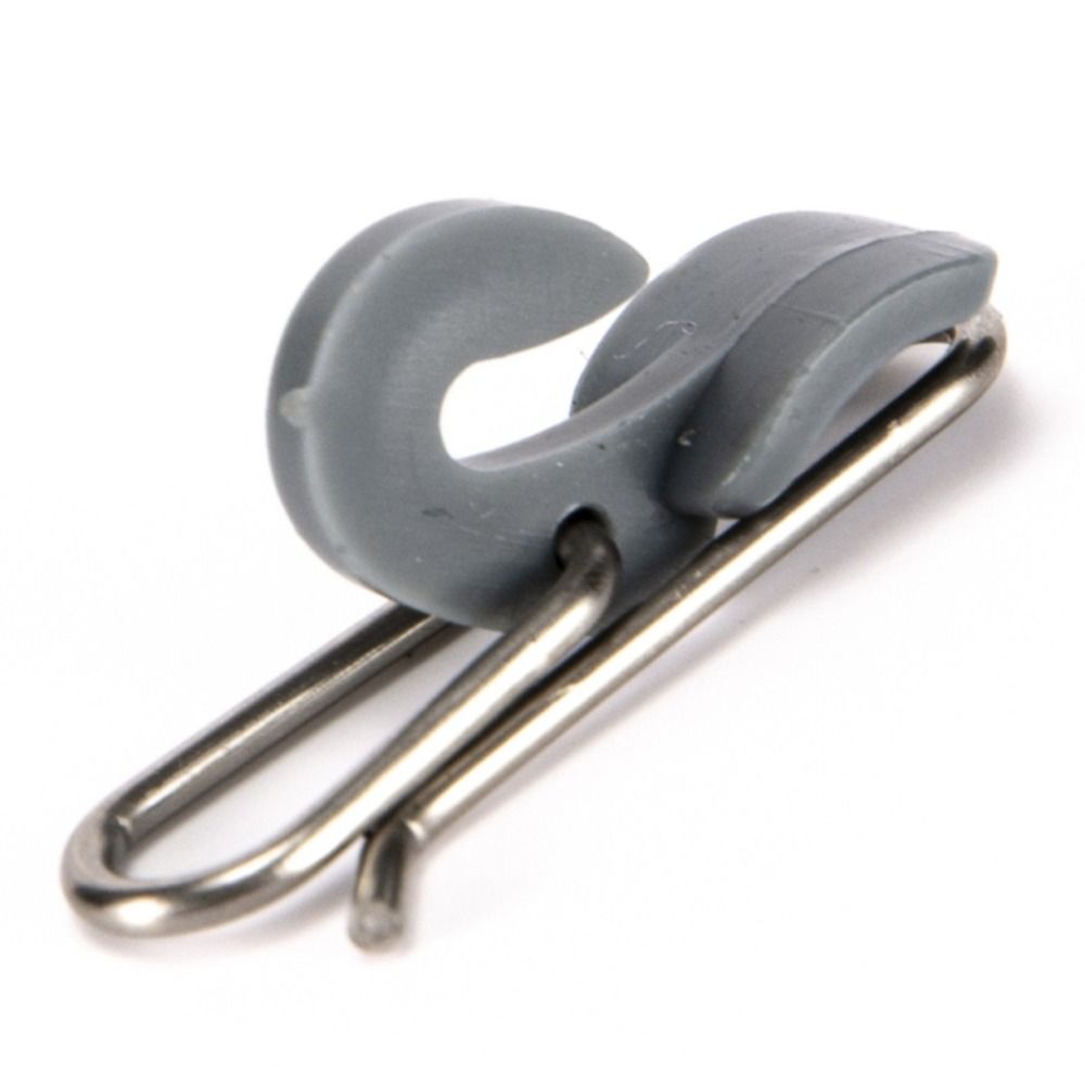 Fishing Lure Accessories - 20 Stück Langlebige Edelstahl-Angelköder-Clips in Grau,