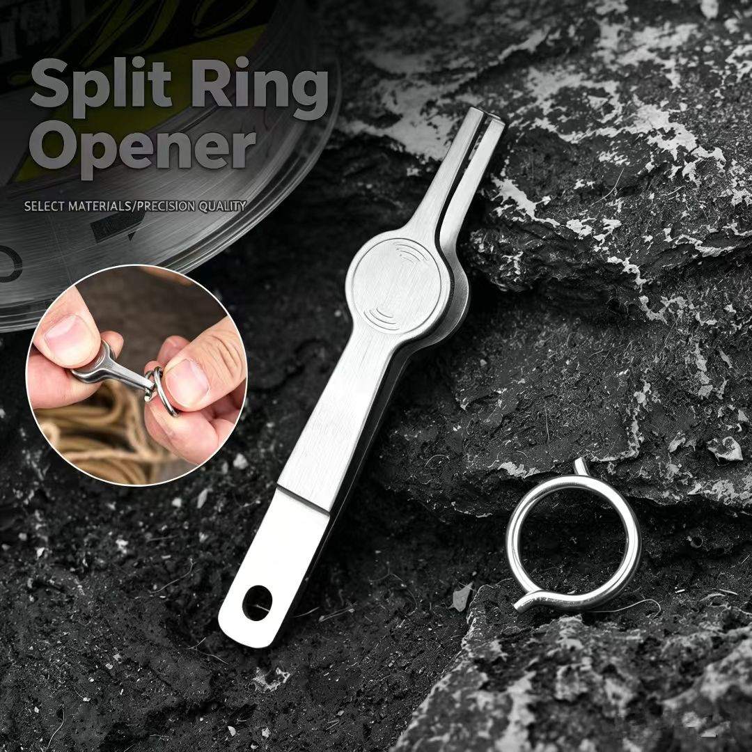 Fishing Lure Accessories - Splitring-Öffner Angelwerkzeug, Splitringzange aus Edelstahl, Angelzubehör