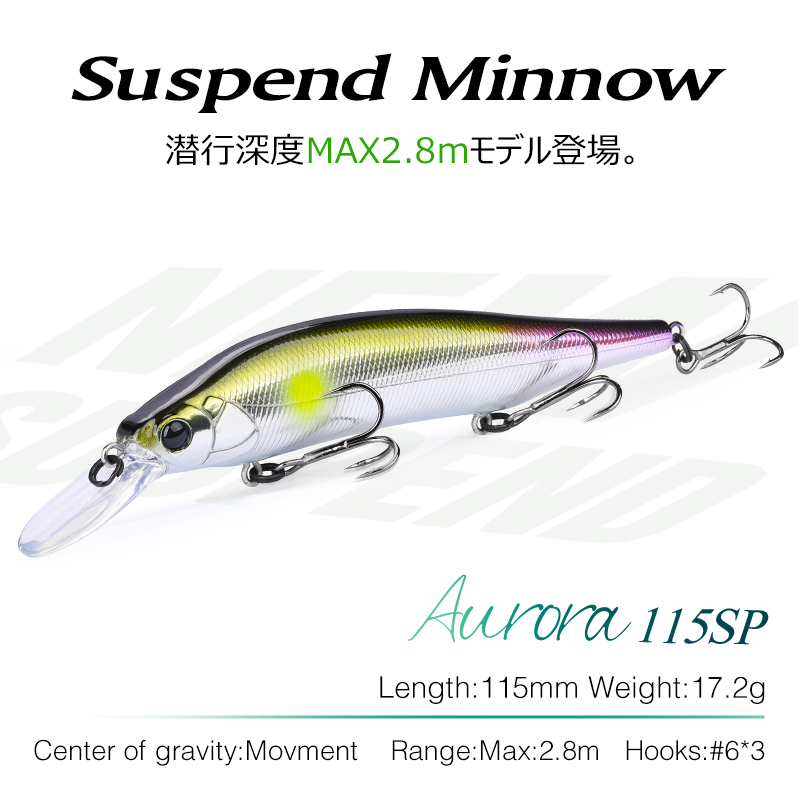 TSURINOYA 115 mm 17,2 g Suspen – Fishing Lure Jerkbait Bewertung und Preis