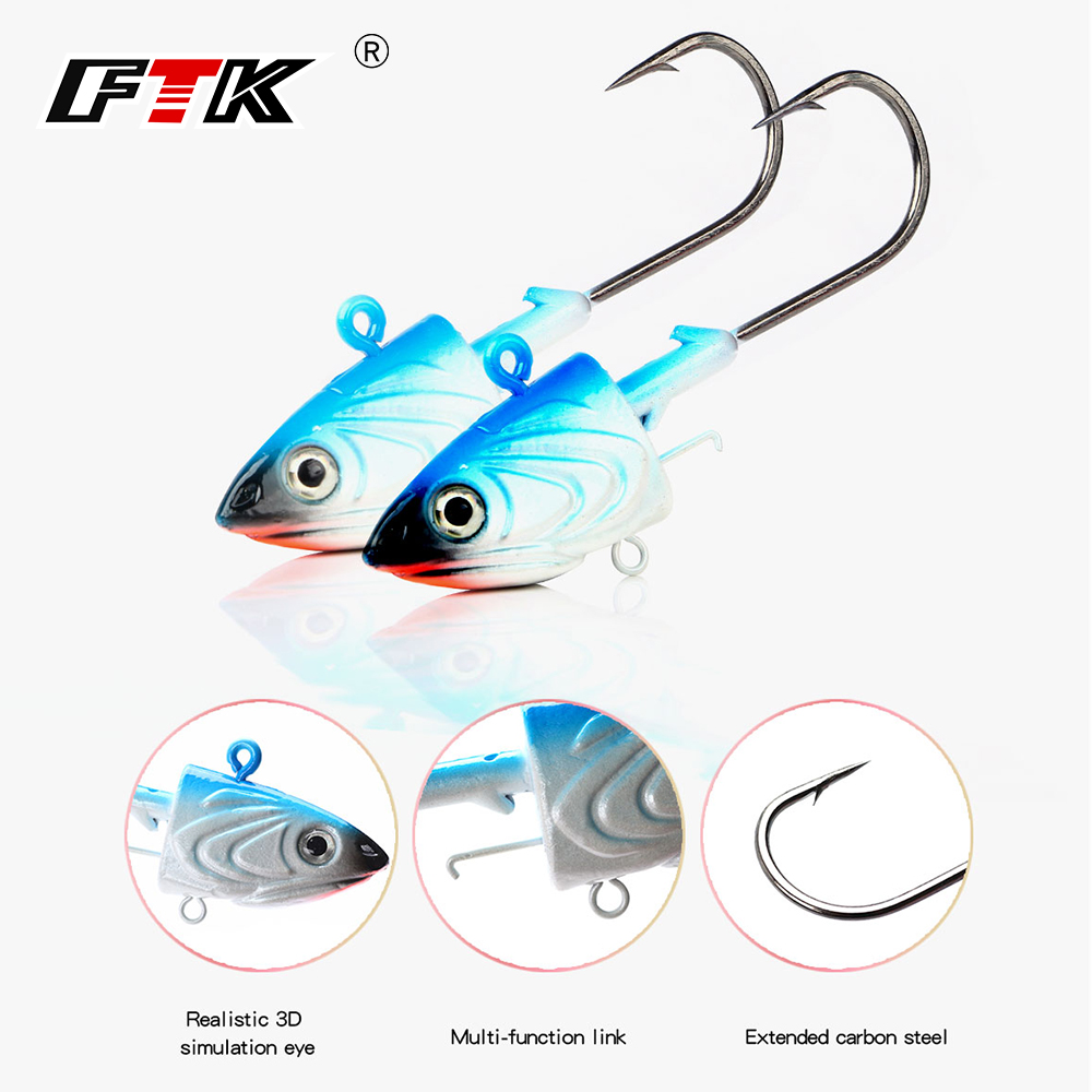 FTK 2PCS Jig Kopf Angelhaken 4 – Fishing Lure Soft Plastic Bewertung und Preis